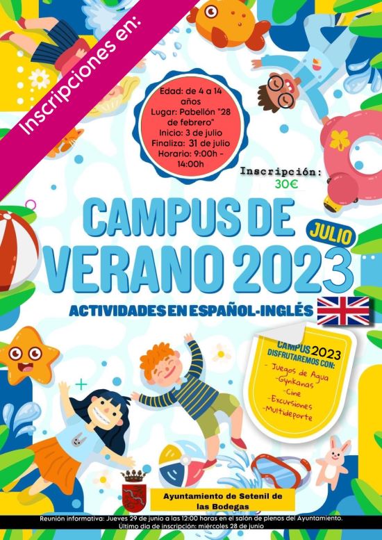 CAMPUS DE VERANO 2023. SETENIL