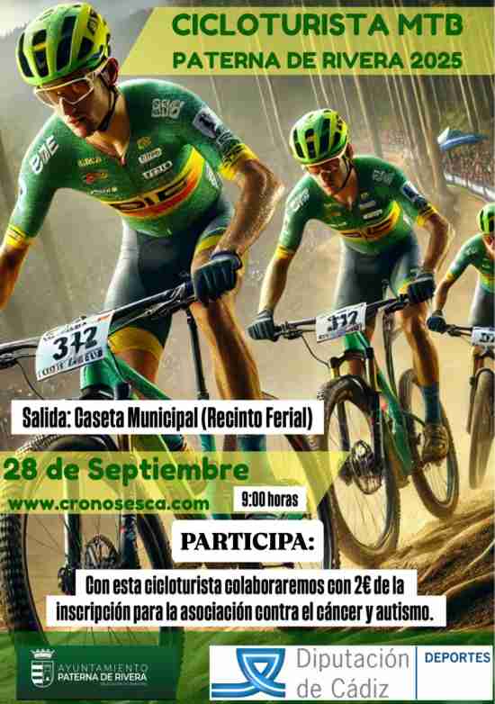 Cicloturista MTB Paterna de Rivera 2025. E BIKE