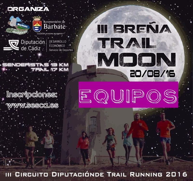 III Breña Trail Moon Barbate. EQUIPOS